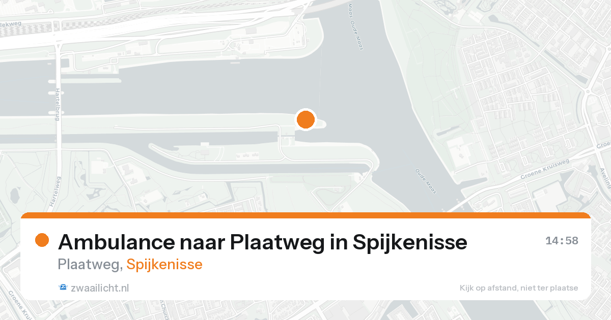 Ambulance naar Plaatweg in Spijkenisse — 20 aug 2026
