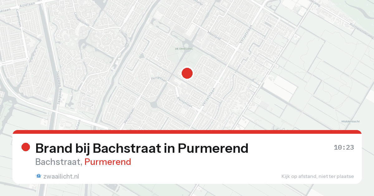 Brand bij Bachstraat in Purmerend — 8 mei 2026