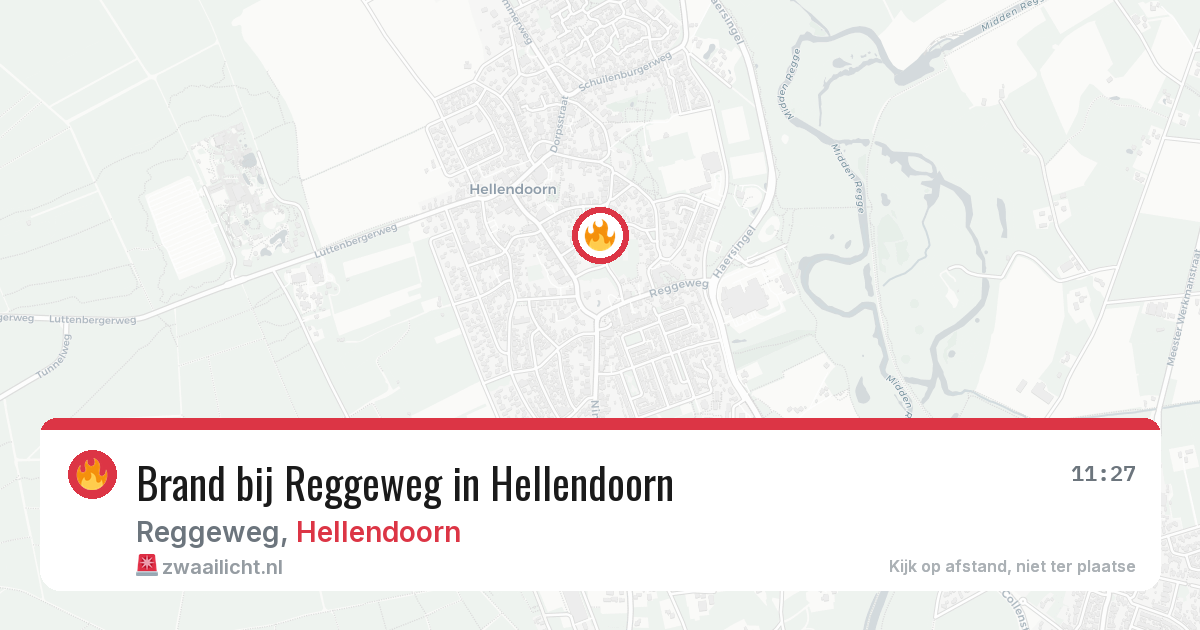 Brand bij Reggeweg in Hellendoorn — 12 jun 2026