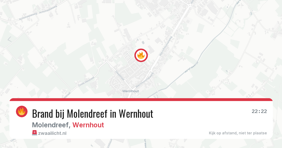 Brand bij Molendreef in Wernhout — 10 mei 2026