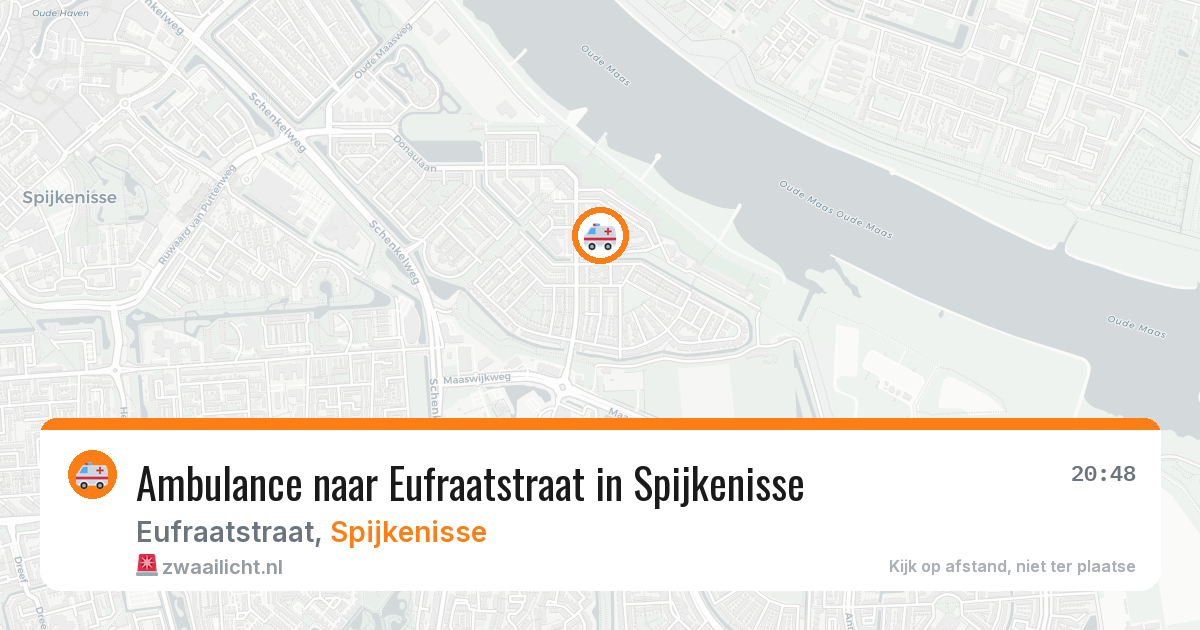 Ambulance naar Eufraatstraat in Spijkenisse — 14 aug 2026