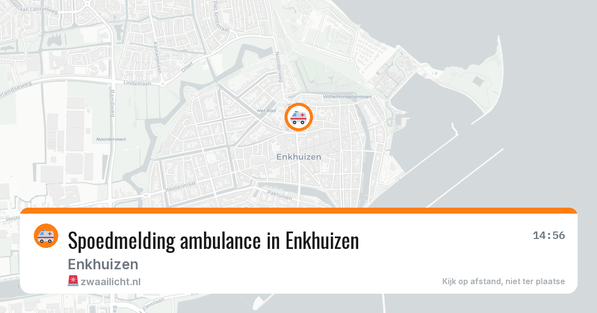 Spoedmelding ambulance in Enkhuizen — 20 mrt 2026