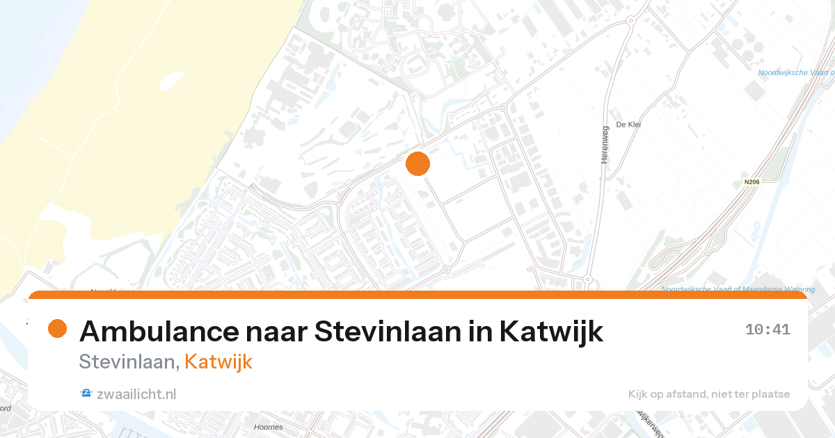 Ambulance naar Stevinlaan in Katwijk — 21 mei 2026