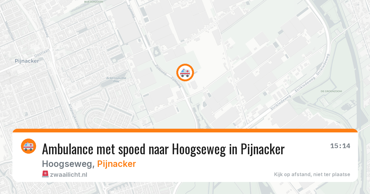 Ambulance met spoed naar Hoogseweg in Pijnacker — 28 mei 2026
