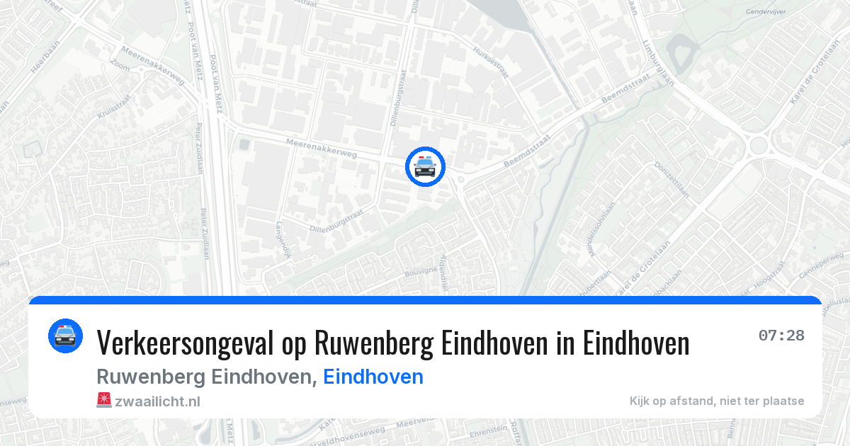 Verkeersongeval op Ruwenberg Eindhoven in Eindhoven — 8 mei 2026