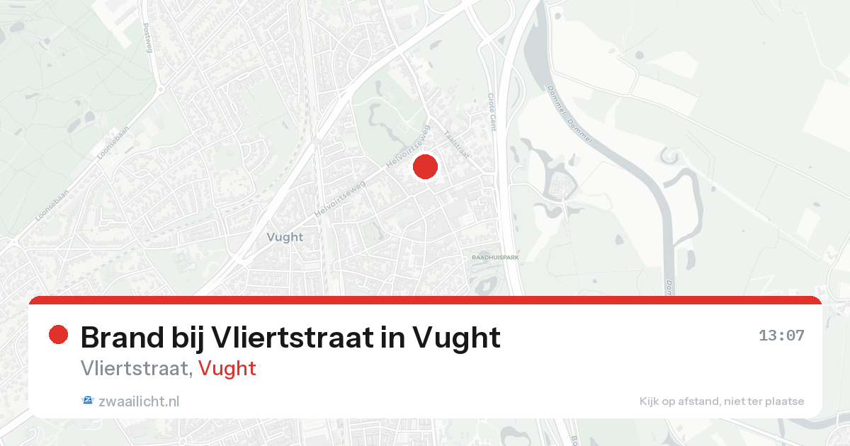 Brand bij Vliertstraat in Vught — 3 apr 2026