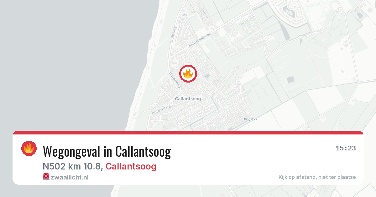 Wegongeval in Callantsoog — 16 jun 2026