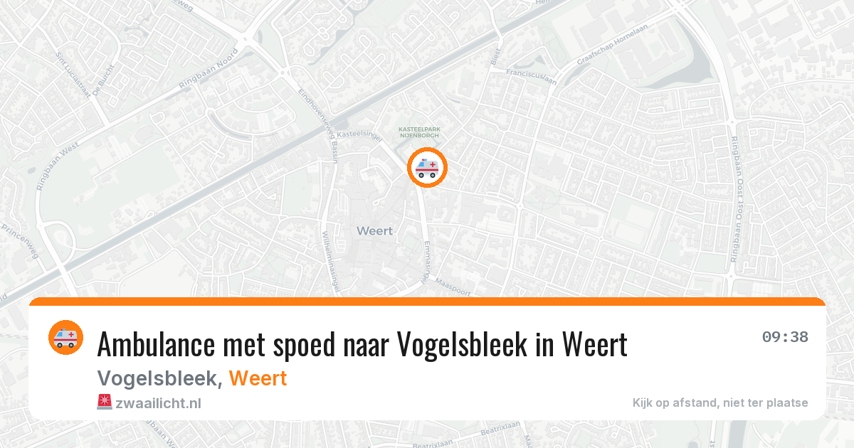 Ambulance met spoed naar Vogelsbleek in Weert — 19 mrt 2026