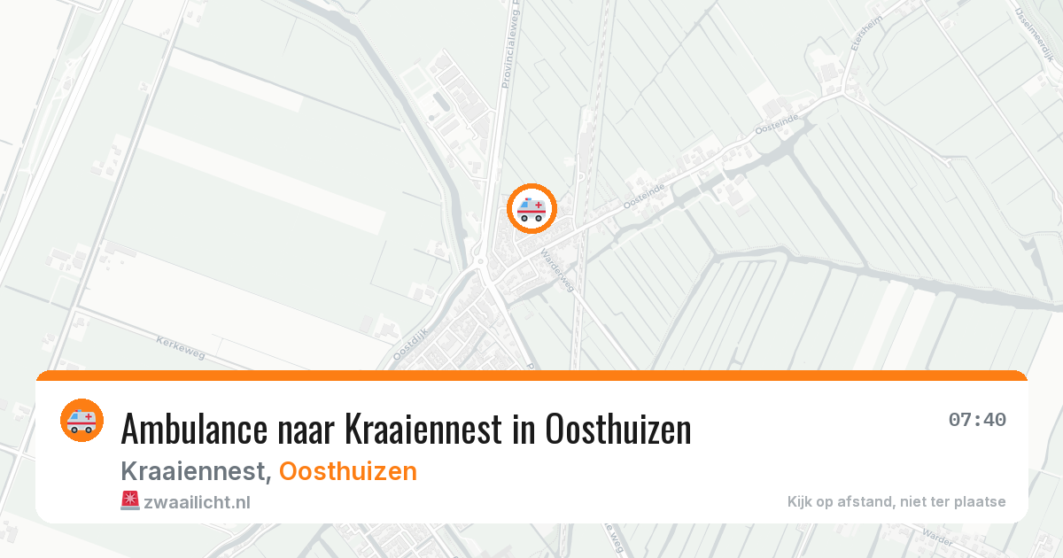 Ambulance naar Kraaiennest in Oosthuizen — 8 apr 2026