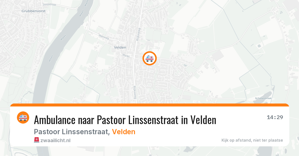 Ambulance naar Pastoor Linssenstraat in Velden — 24 jul 2026