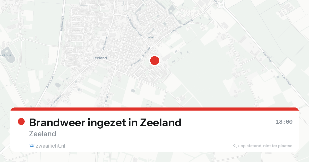 Brandweer ingezet in Zeeland — 17 aug 2026 | 🚨 Zwaailicht.nl
