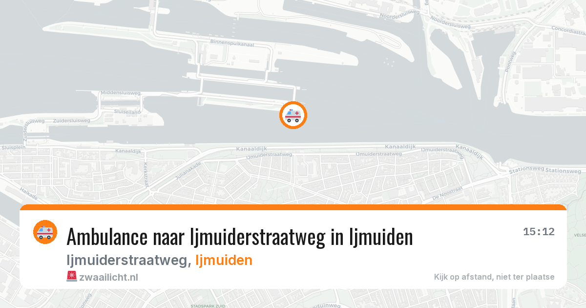 Ambulance naar Ijmuiderstraatweg in Ijmuiden — 16 mrt 2026