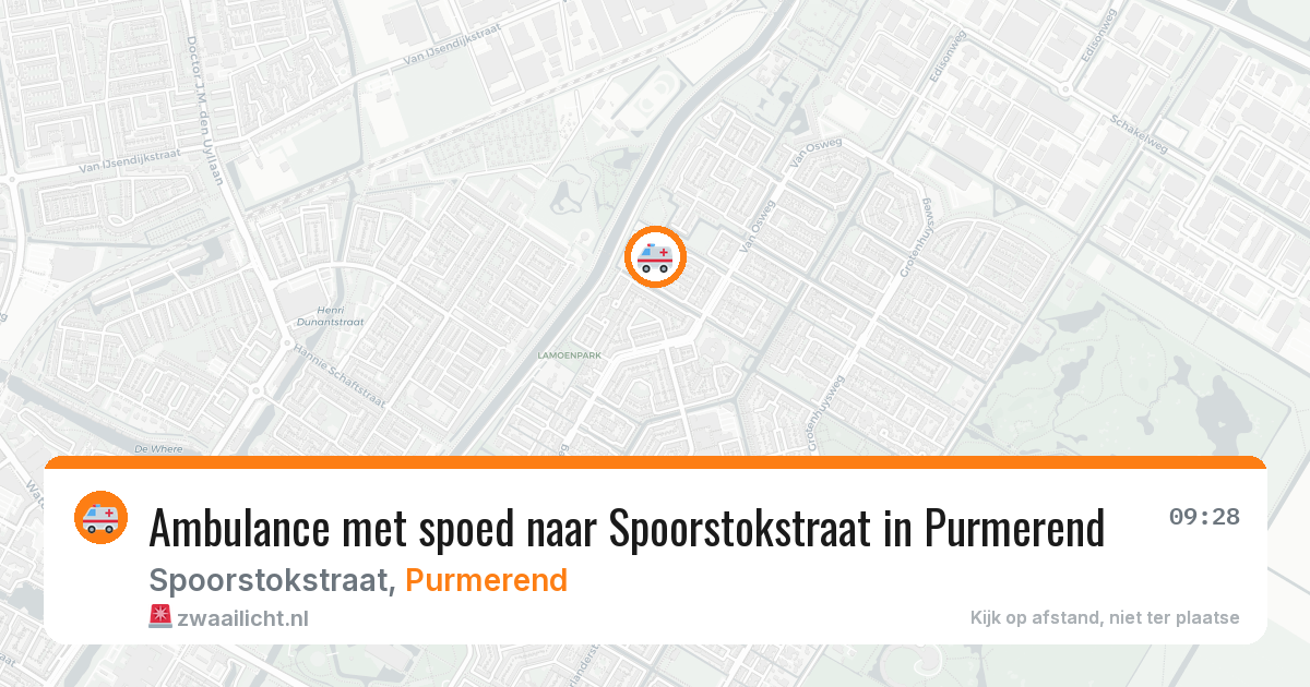Ambulance met spoed naar Spoorstokstraat in Purmerend — 6 feb 2026