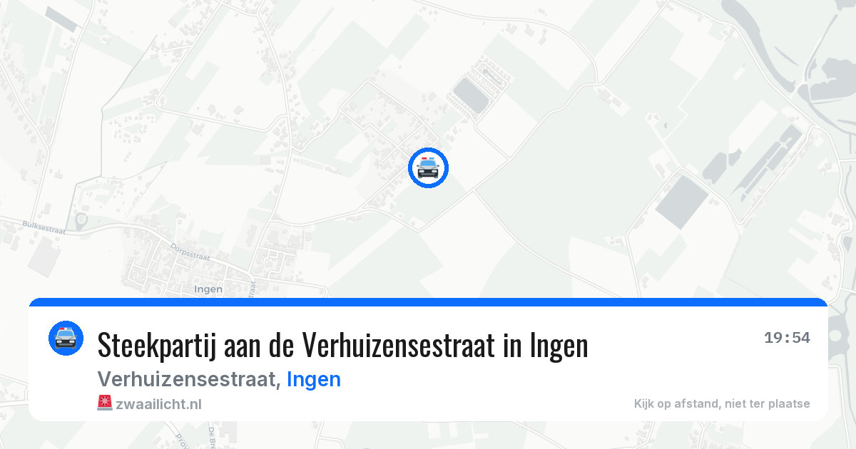 Steekpartij aan de Verhuizensestraat in Ingen — 14 apr 2026
