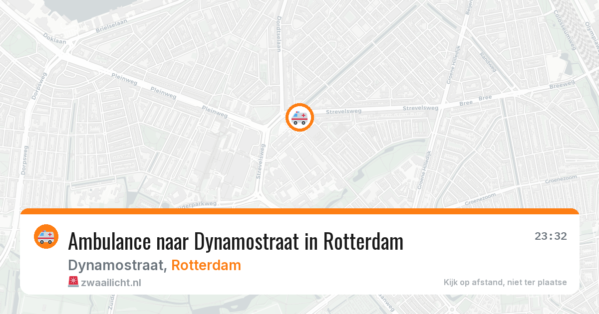 Ambulance naar Dynamostraat in Rotterdam — 3 jul 2026