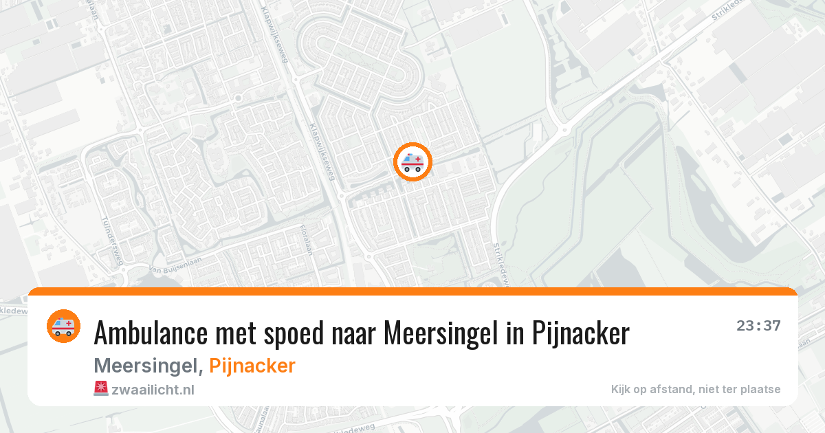 Ambulance met spoed naar Meersingel in Pijnacker — 8 mei 2026