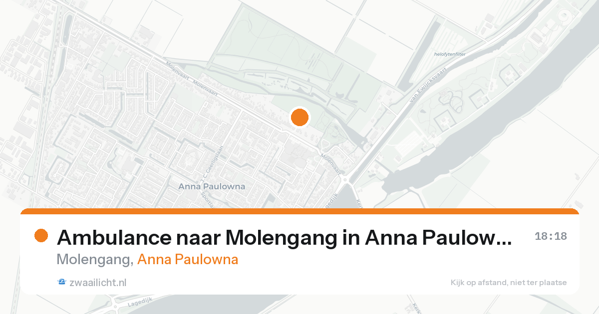 Ambulance naar Molengang in Anna Paulowna — 19 aug 2026