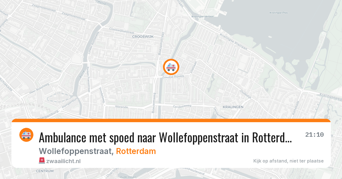 Ambulance met spoed naar Wollefoppenstraat in Rotterdam — 23 mei 2026