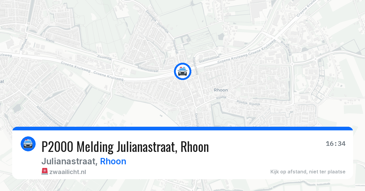 P2000 Melding Julianastraat, Rhoon — 31 mrt 2026