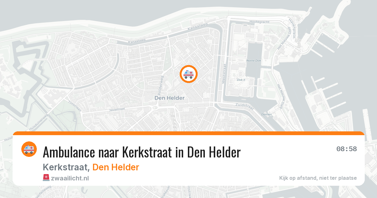 Ambulance naar Kerkstraat in Den Helder — 11 jun 2026