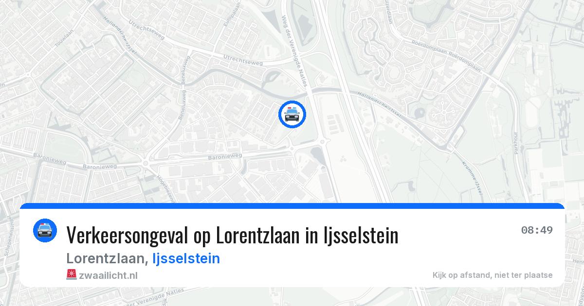 Verkeersongeval op Lorentzlaan in Ijsselstein — 18 jun 2026