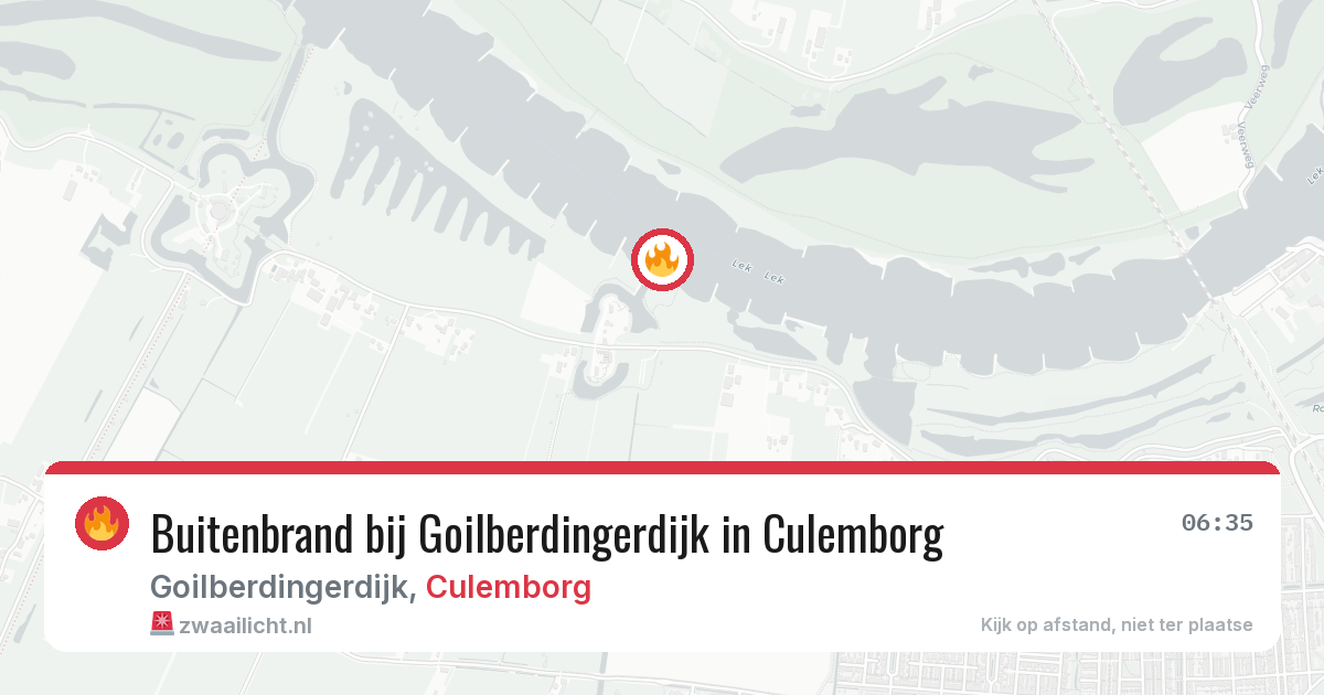 Buitenbrand bij Goilberdingerdijk in Culemborg — 26 apr 2026