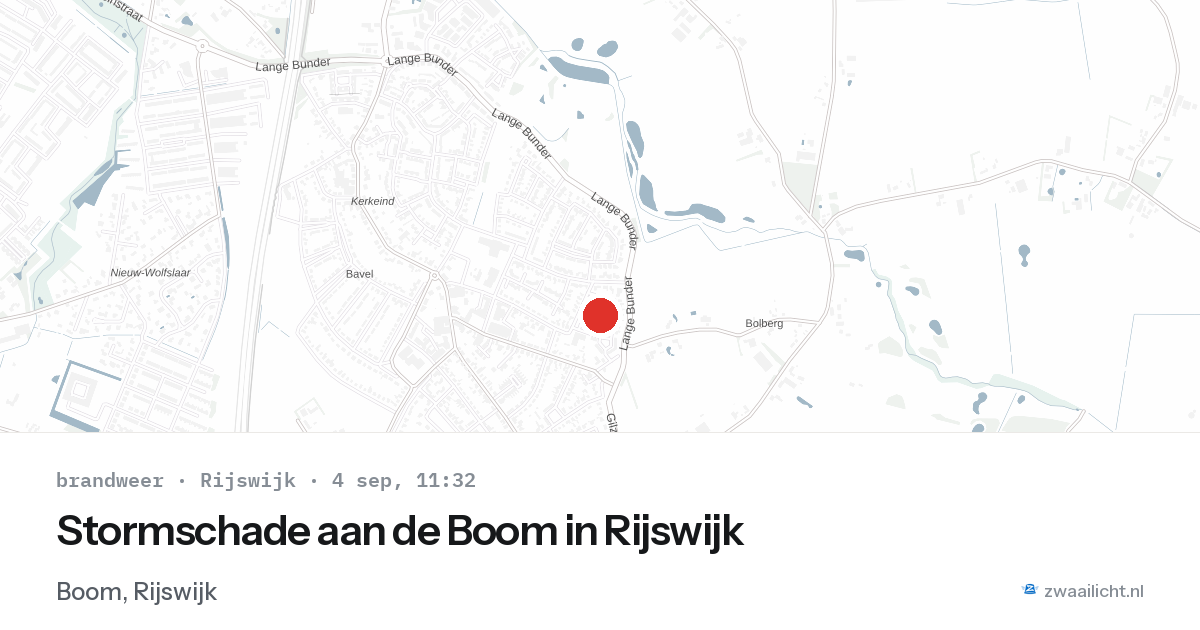 Stormschade aan de Boom in Rijswijk — 4 sep 2026