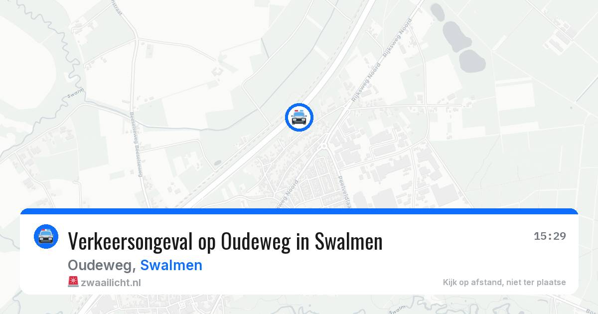 Verkeersongeval op Oudeweg in Swalmen — 23 feb 2026