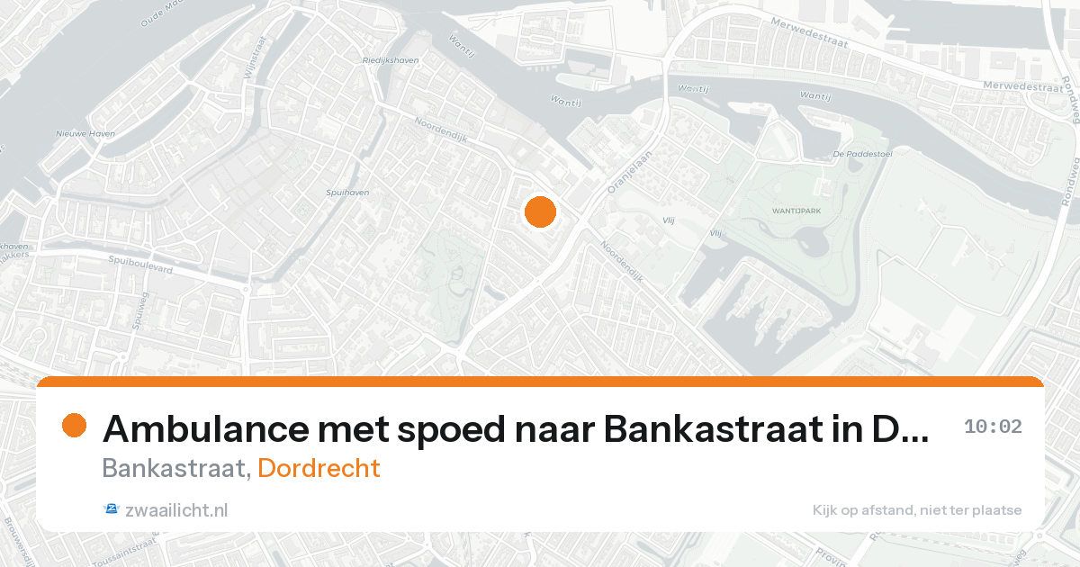 Ambulance met spoed naar Bankastraat in Dordrecht — 31 jan 2026