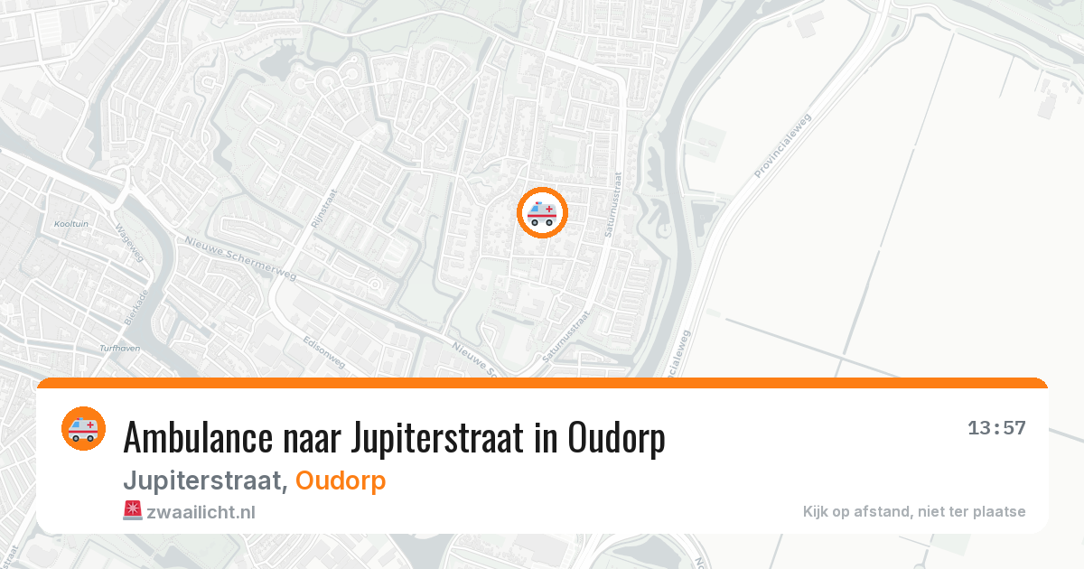 Ambulance naar Jupiterstraat in Oudorp — 11 aug 2026
