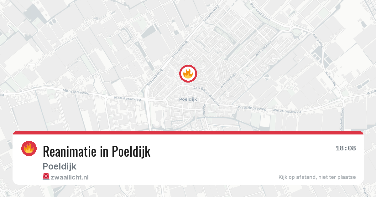 Reanimatie in Poeldijk — 25 jul 2026