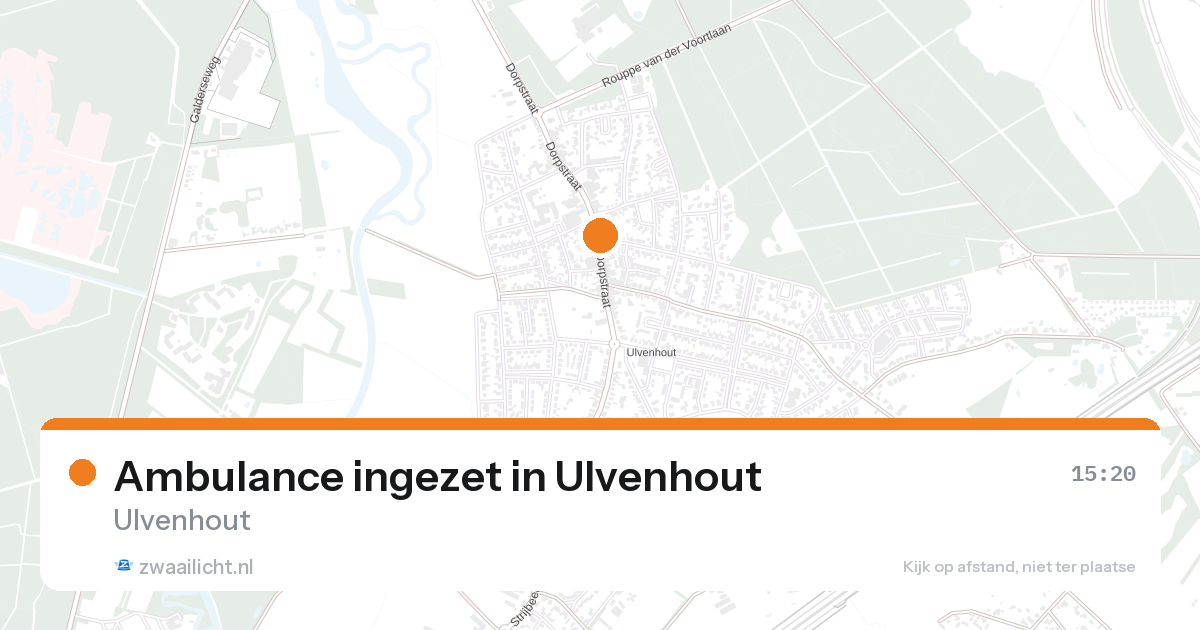 Ambulance ingezet in Ulvenhout — 28 jun 2026