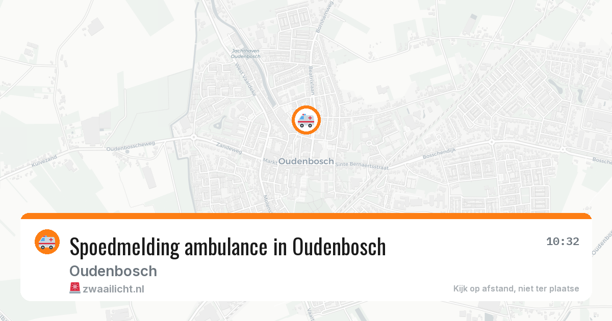 Spoedmelding ambulance in Oudenbosch — 23 apr 2026