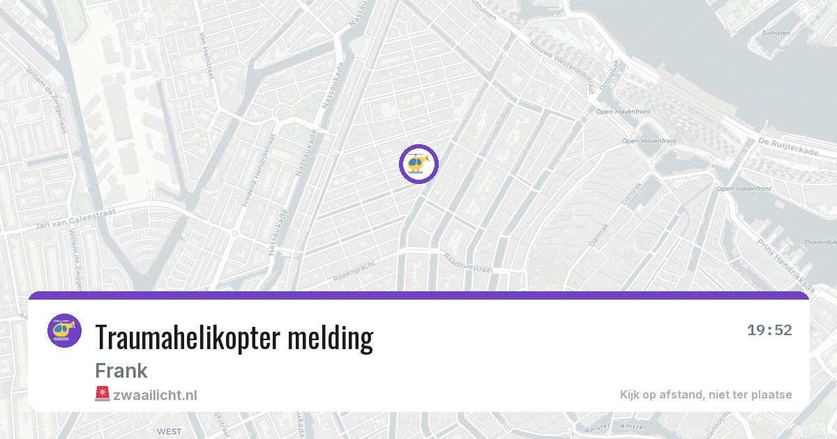 Traumahelikopter melding — 1 jul 2026