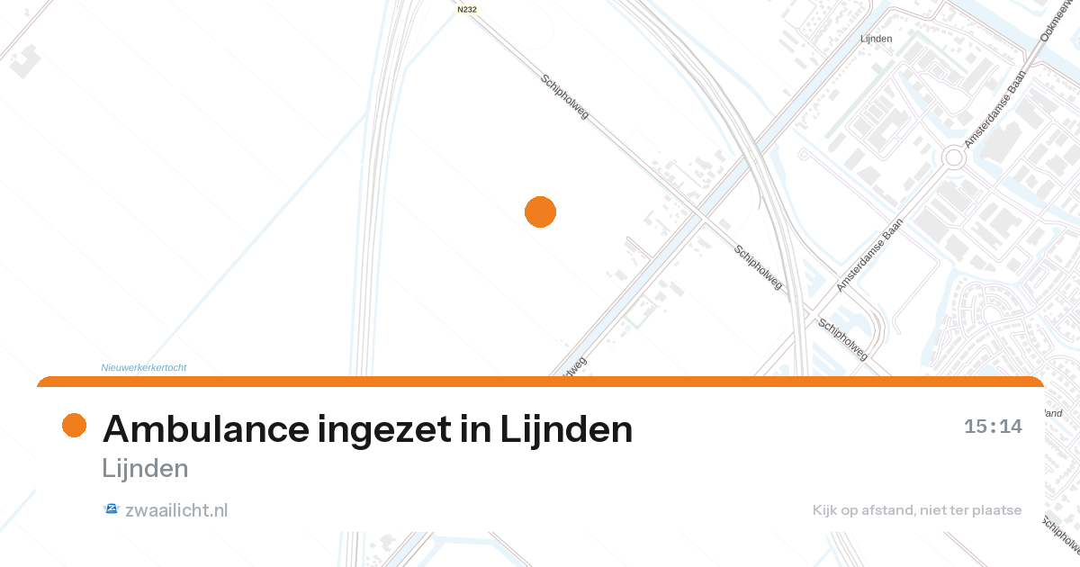 Ambulance ingezet in Lijnden — 26 aug 2026