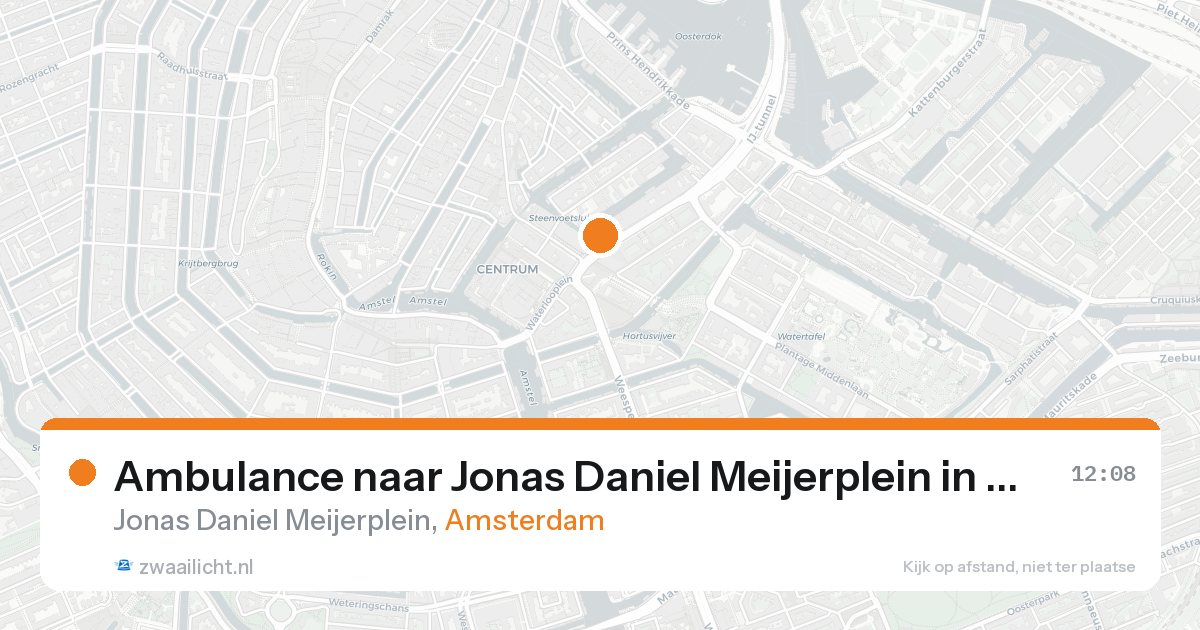 Ambulance naar Jonas Daniel Meijerplein in Amsterdam — 16 aug 2026