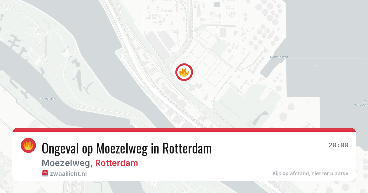 Ongeval op Moezelweg in Rotterdam — 10 aug 2026