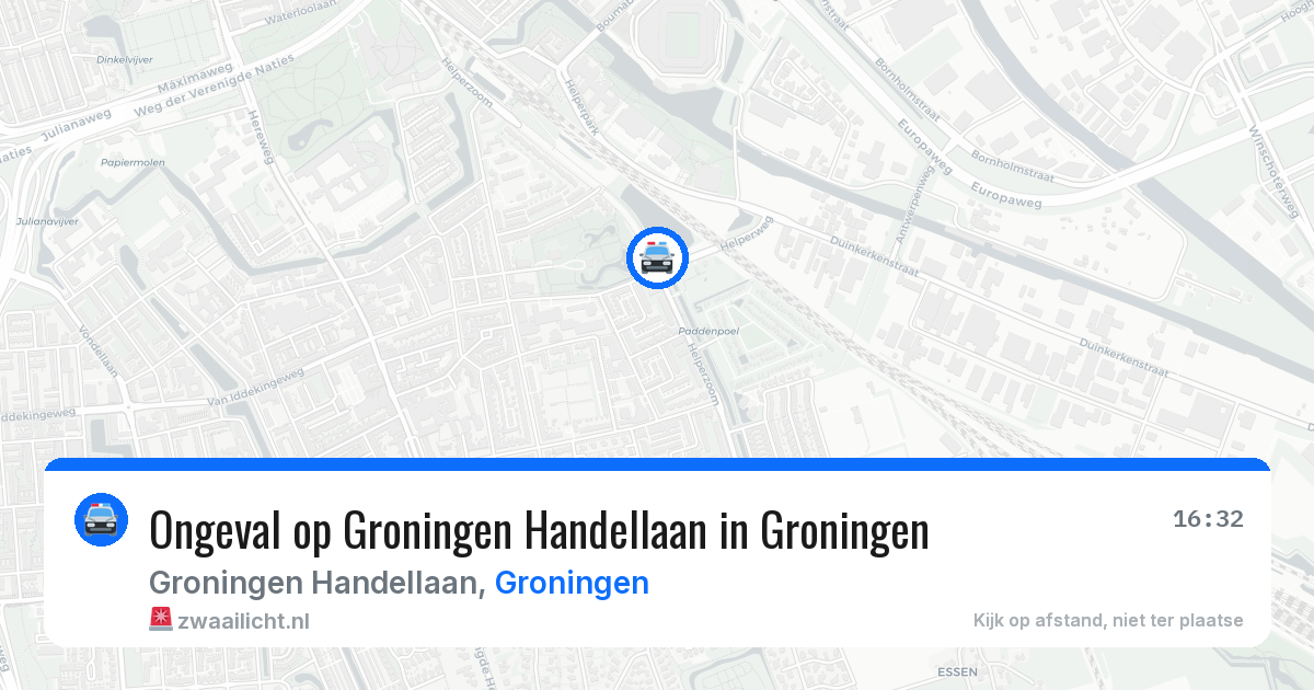 Ongeval op Groningen Handellaan in Groningen — 30 mrt 2026