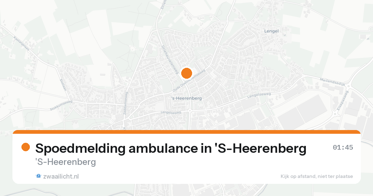 Spoedmelding ambulance in 'S-Heerenberg — 8 feb 2026
