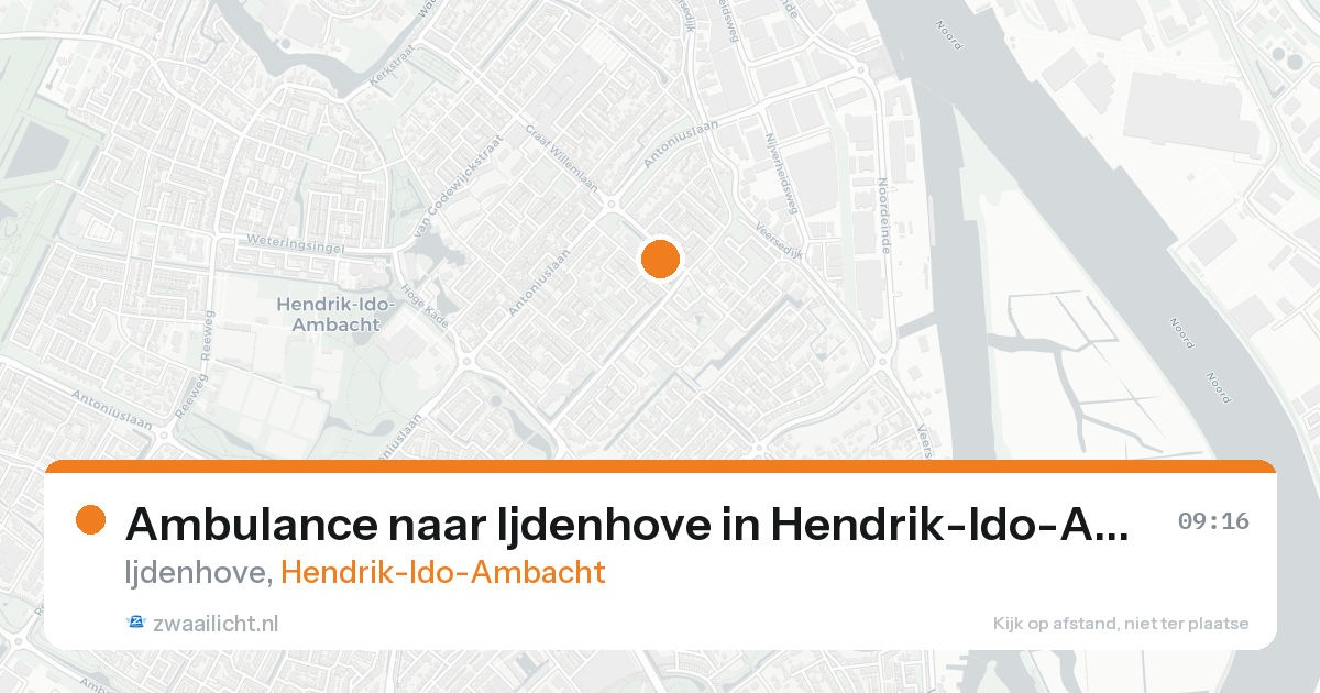 Ambulance naar Ijdenhove in Hendrik-Ido-Ambacht — 20 aug 2026
