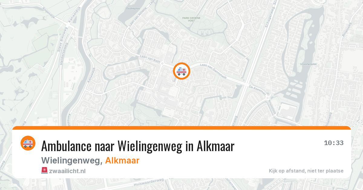 Ambulance naar Wielingenweg in Alkmaar — 21 mrt 2026