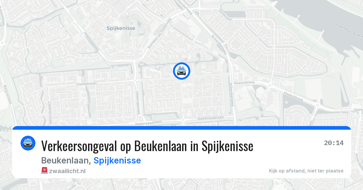 Verkeersongeval op Beukenlaan in Spijkenisse — 9 mei 2026