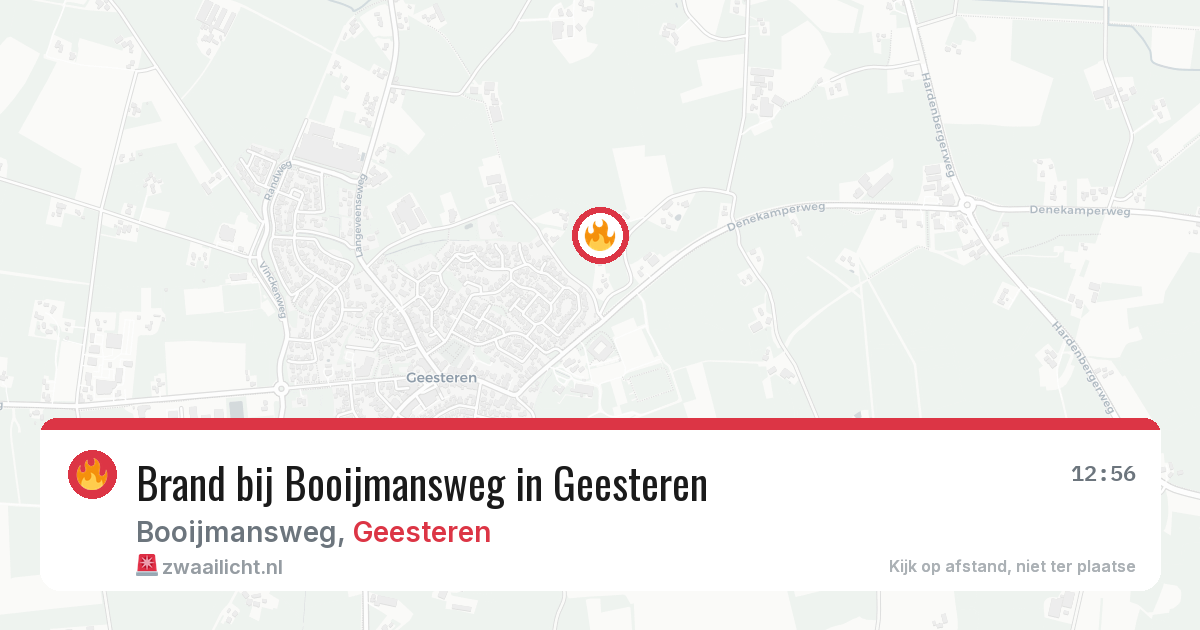 Brand bij Booijmansweg in Geesteren — 20 jun 2026