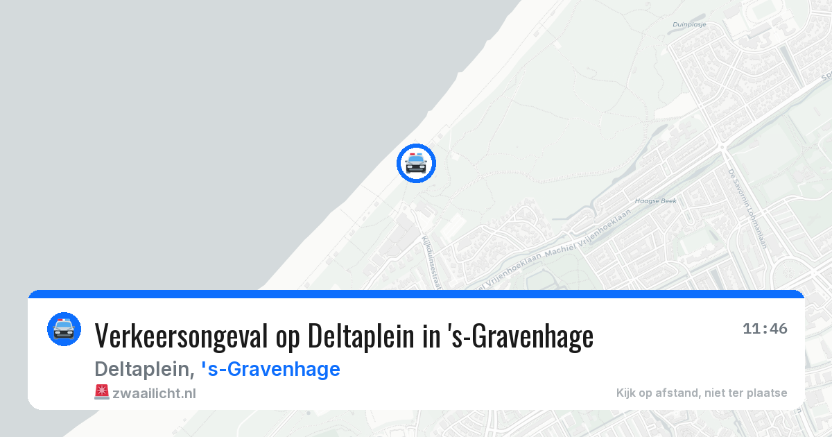 Verkeersongeval op Deltaplein in 's-Gravenhage — 14 jun 2026