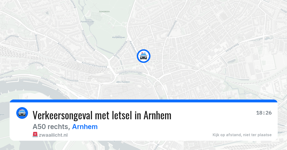 Verkeersongeval met letsel in Arnhem — 28 apr 2026