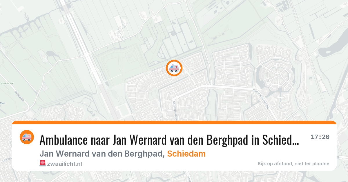 Ambulance naar Jan Wernard van den Berghpad in Schiedam — 11 jun 2026