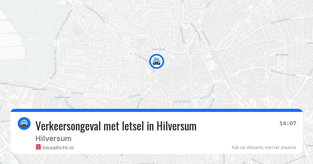 Verkeersongeval met letsel in Hilversum — 17 jun 2026