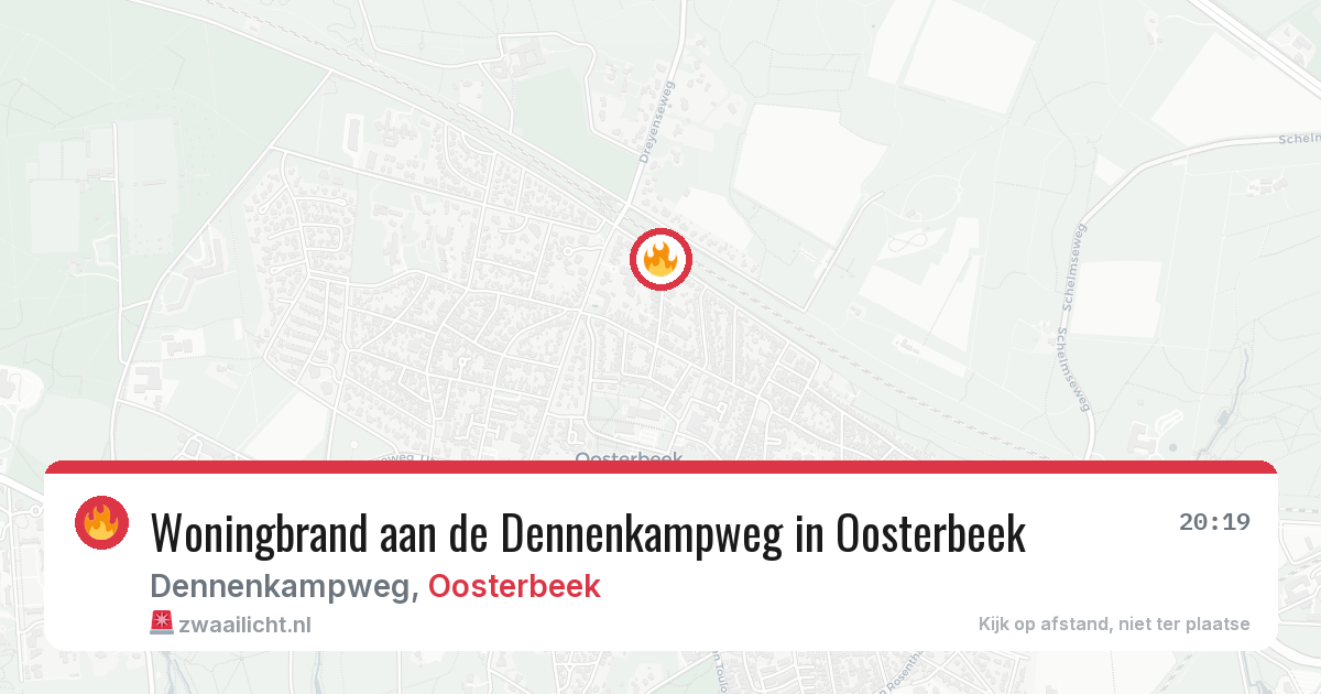 Woningbrand aan de Dennenkampweg in Oosterbeek — 15 feb 2026