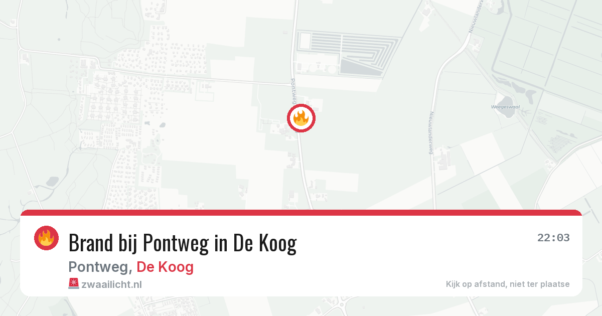 Brand bij Pontweg in De Koog — 30 jan 2026