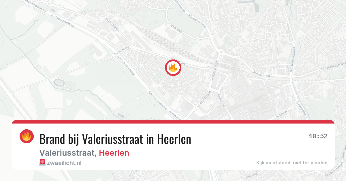 Brand bij Valeriusstraat in Heerlen — 5 jul 2026